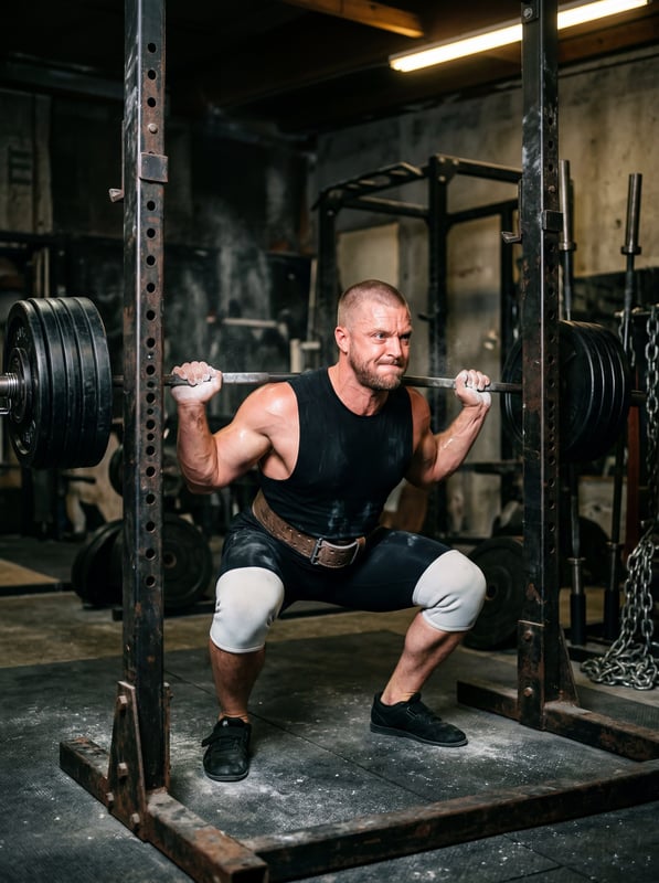 Fitness · heavy back-squat at depth