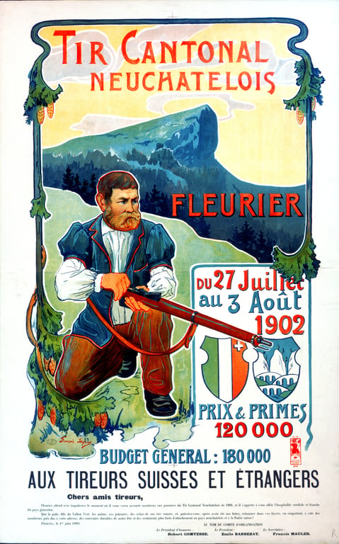 Tir cantonal neuchâtelois — François Louis Jaques, 1902