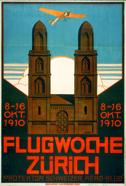 Flugwoche Zürich — Walther Koch, 1910