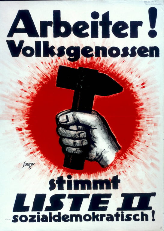 Arbeiter! Volksgenossen — Carl Scherer, 1919
