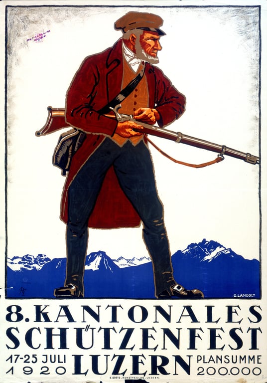 8. Kantonales Schützenfest — Otto Landolt, 1920