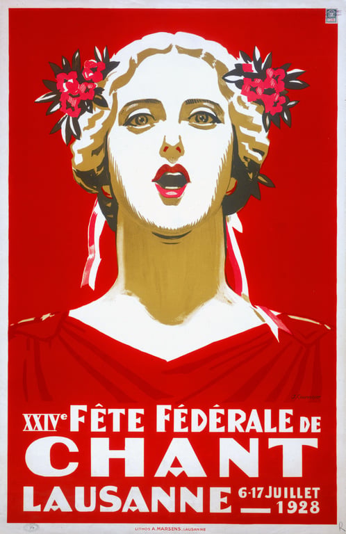 XXIVe Fête fédérale de chant — Jules-Ami Courvoisier, 1928