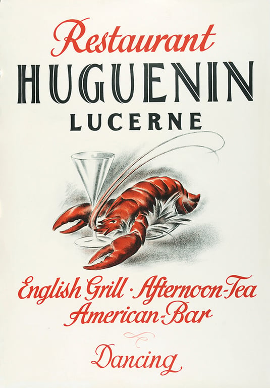 Restaurant Huguenin Lucerne — Unknown author Unknown author, 1928
