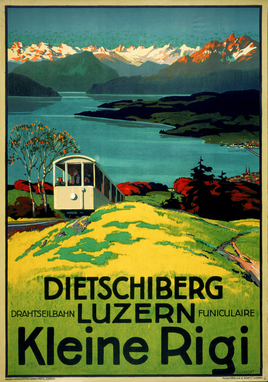 Drahtseilbahn — Otto Landolt, 1914