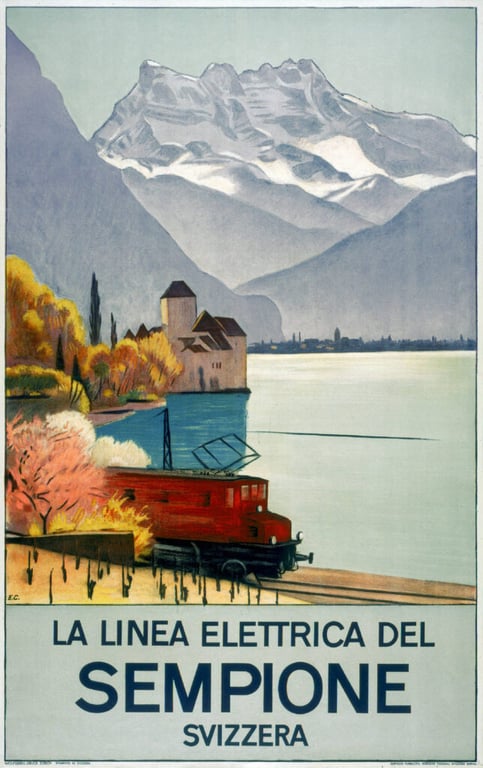 La Linea elettrica del Sempione — Emil Cardinaux, 1949