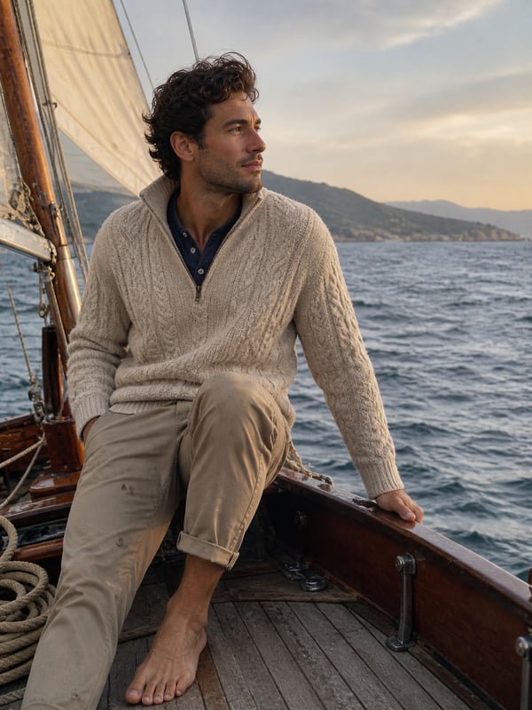 AI Dating · Sailboat bow late afternoon