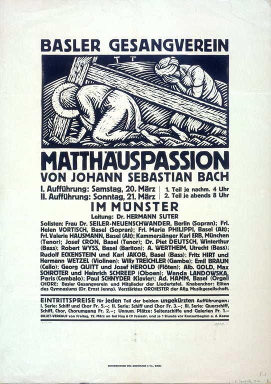 Matthäuspassion — Burkhard Mangold, 1920