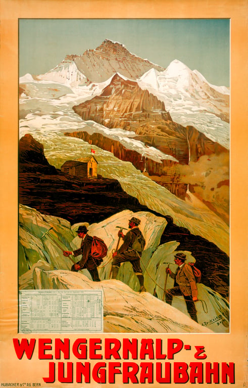 Wengernalp- und Jungfraubahn — Anton Reckziegel, 1909
