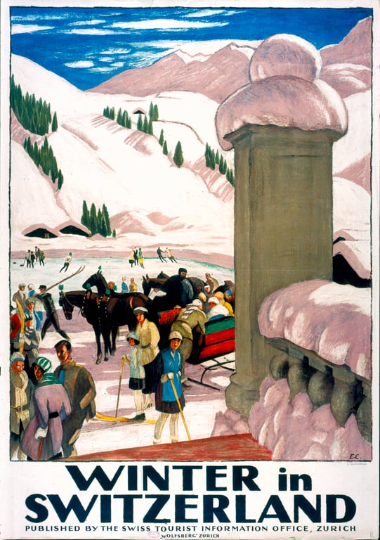 Winter in Switzerland — Emil Cardinaux, 1921