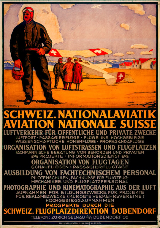 Schweiz. Nationalaviatik = Aviation nationale suisse — Ernst Emil Schlatter, 1919