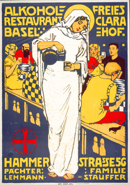 Alkoholfreies Restaurant Clara-Hof Basel — Burkhard Mangold, 1932