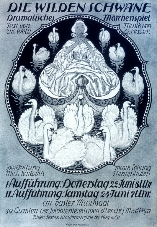 Die wilden Schwäne — Burkhard Mangold, 1916