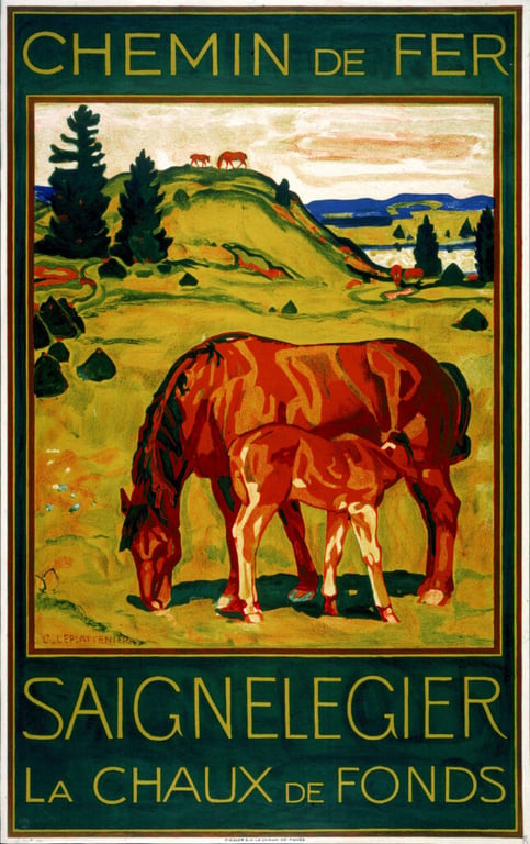 Chemin de fer Saignelégier-La Chaux-de-Fonds — Charles L'Eplattenier, 1932