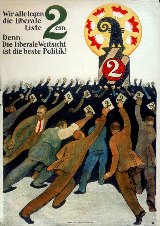 Wir alle legen die liberale Liste 2 ein — Otto Plattner, 1943