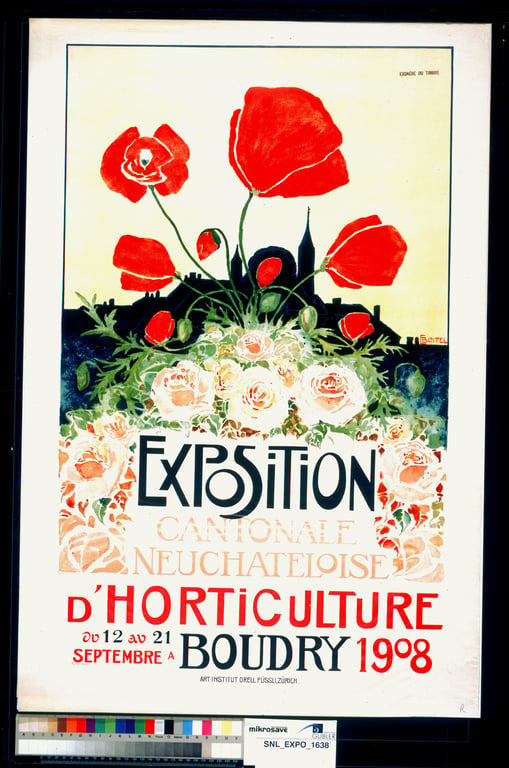 Exposition cantonale Neuchâteloise d'horticulture — Edmond Boitel, 1908