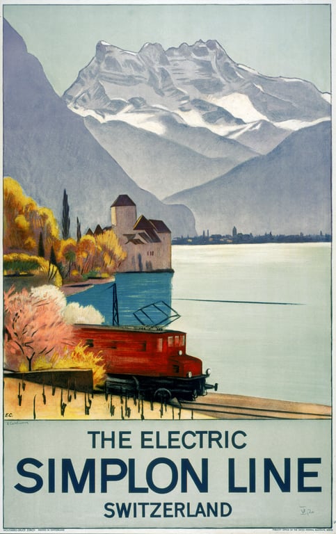 The Electric Simplon Line — Emil Cardinaux, 1949