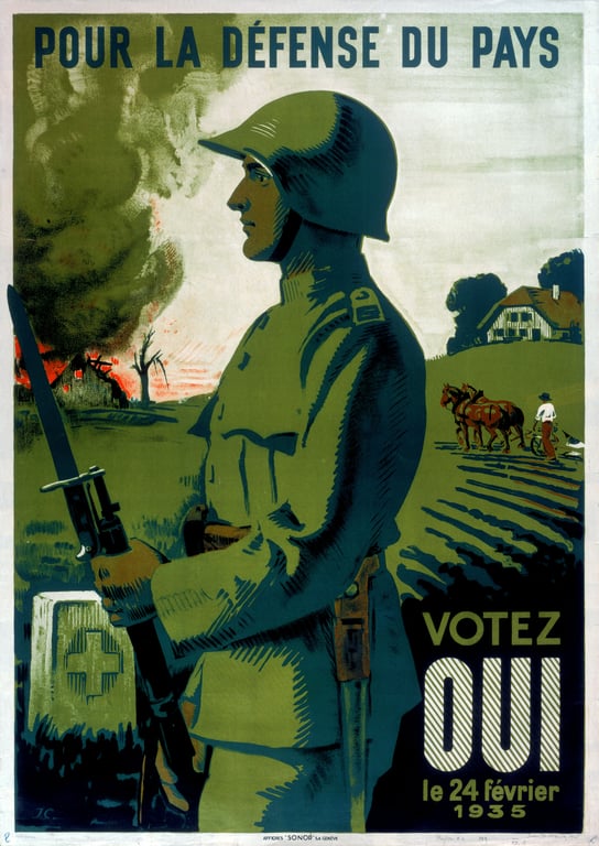 Pour la défense du pays — Jules-Ami Courvoisier, 1935