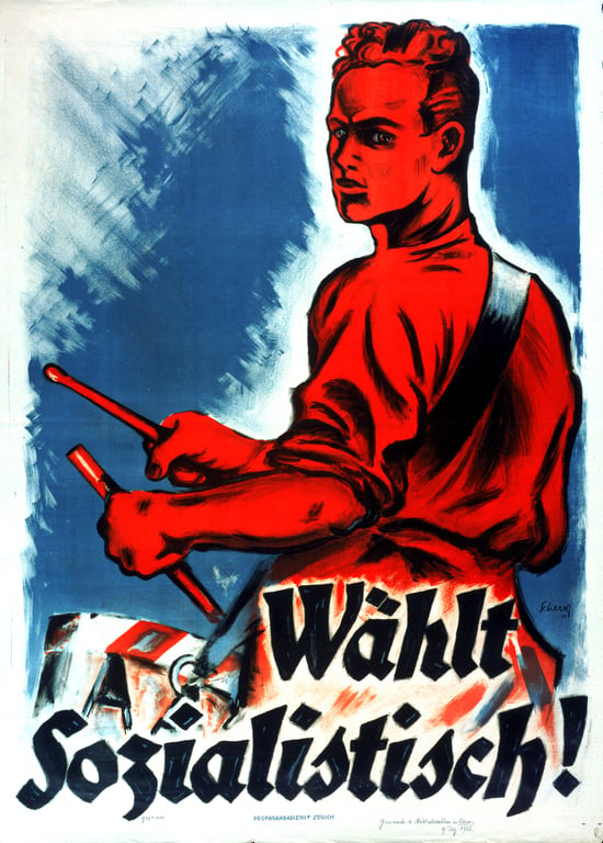 Wählt Sozialistisch! — Carl Scherer, 1923