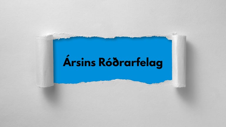 Ársins Róðrarfelag - leiðreglur