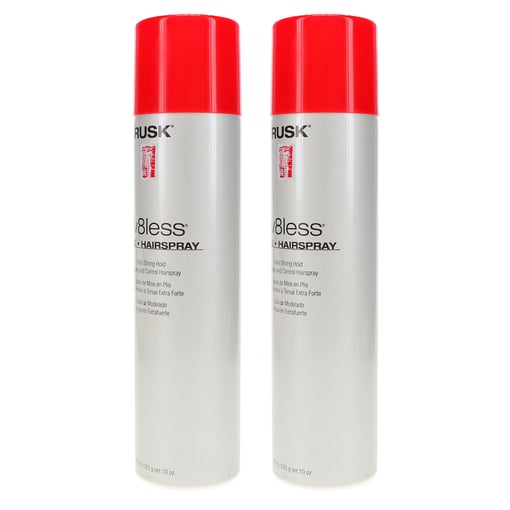 Rusk W8less Plus Extra Strong Hairspray 10 oz 2 Pack