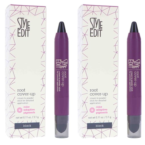 Style Edit Instant Root Cover Up Stick Black 0.11 oz 2 Pack