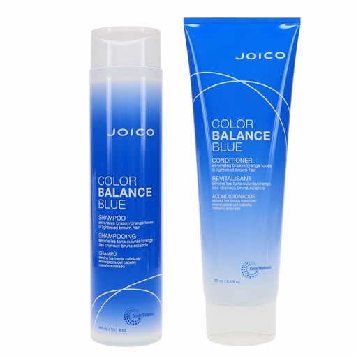 Joico Color Balance Shampoo Blue 10.14 oz & Color Balance Conditioner Blue  8.5 oz Combo Pack | LaLa Daisy