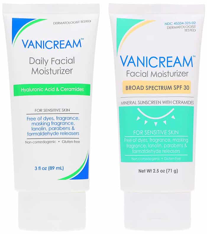 Anti-Aging Wrinkles Vanicream Daily Facial Moisturizer 3 oz & Daily Facial Moisturizer Broad Spectrum SPF 30 Combo Pack
