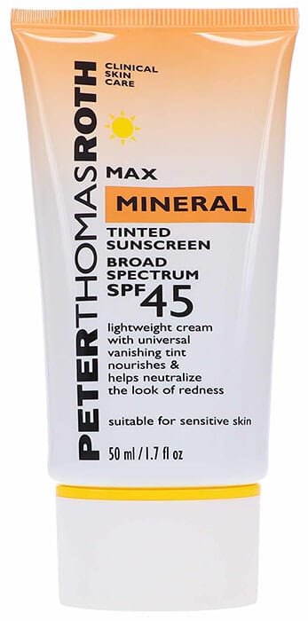 Anti-Aging Wrinkles Peter Thomas Roth Max Mineral Tinted Sunscreen Broad Spectrum SPF 45