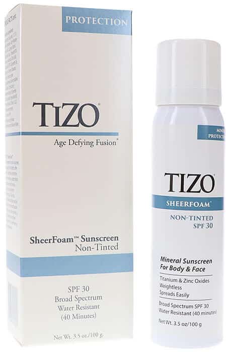 TIZO SheerFoam SunScreen Non-tinted SPF 30