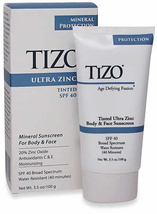 Anti-Aging Wrinkles TIZO Age Defying Fusion tinted Ultra Zinc Body & Face Sunscreen SPF 40
