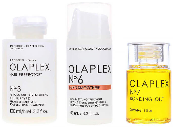 Olaplex No. 3 Hair Perfector, No. 6 Bond Smoother Reparative Styling Creme & No. 7 Bonding Oil Combo Pack