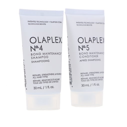 Olaplex No.4 Bond Maintenance Shampoo 1 oz & No.5 Conditioner 1 oz Combo  Pack