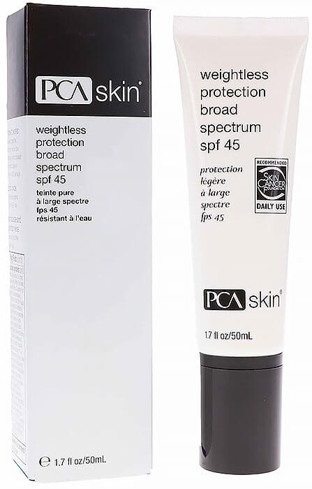 Age Spots PCA Skin Weightless Broad Spectrum SPF 45