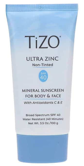 TIZO Zinc Body and Face Sunscreen SPF 40 Non-Tinted with Antioxidants C & E
