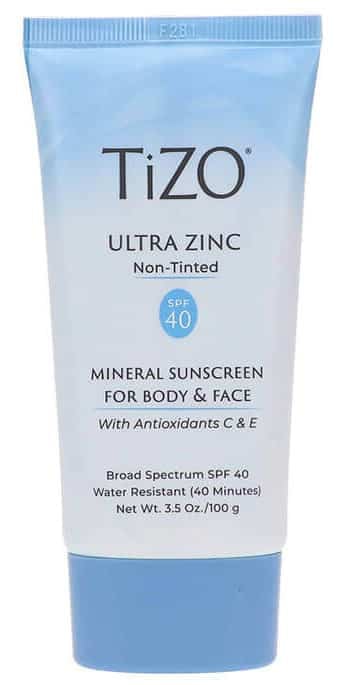 Beauty Blog TIZO Zinc Body and Face Sunscreen SPF 40 Non-Tinted with Antioxidants C & E