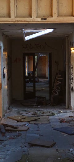 Abandoned entrance