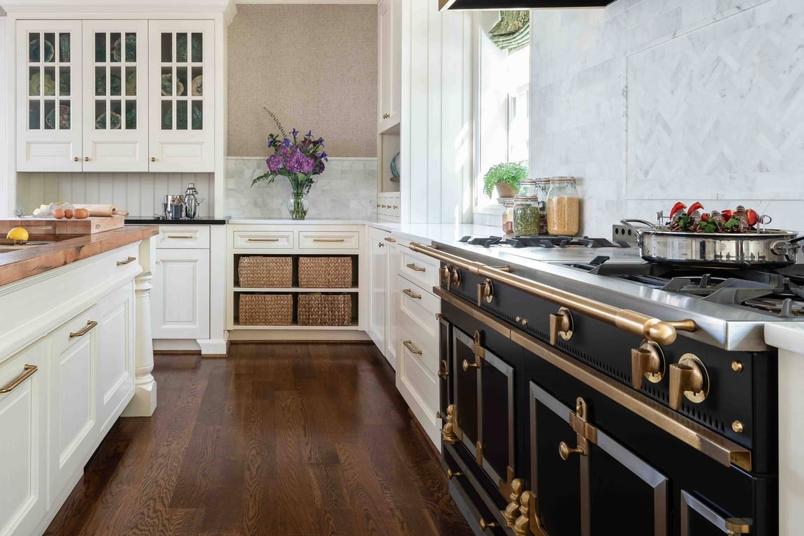 Colorful Traditional Kitchen in Washington, DC by Jennifer Gilmer Kitchen & Bath Designs