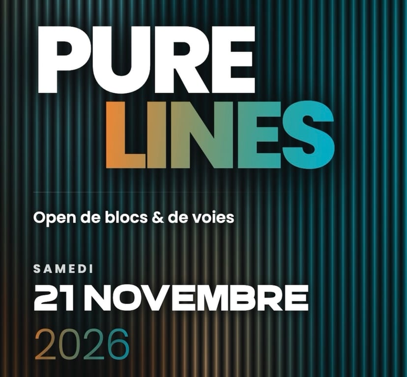 Pure Lines — compétition bloc et voie à Maniak Nivelles