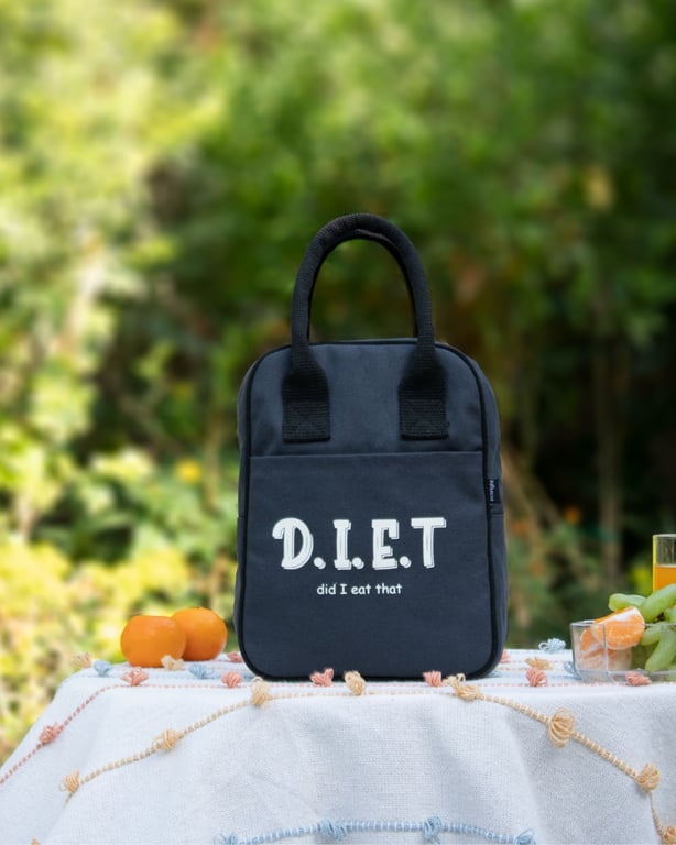 LUNCH BAG - DIET (BLACK)