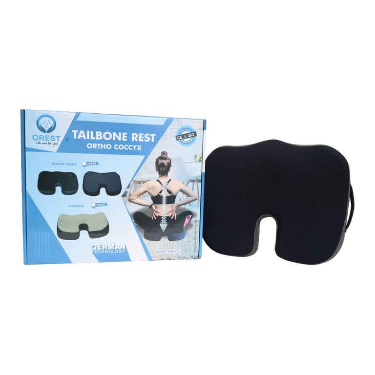 Tailbone Memory Foam cushion with Cover