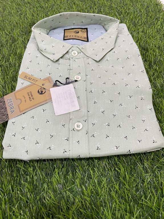 Zebra Men Cotton Shirt