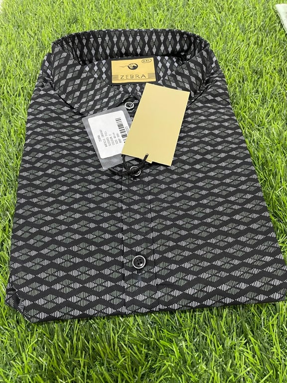 Zebra Men Cotton Shirt