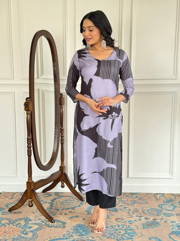 Kurta Set with Net Dupatta & Solid Pant - Perfect for Festive & Casual Wear