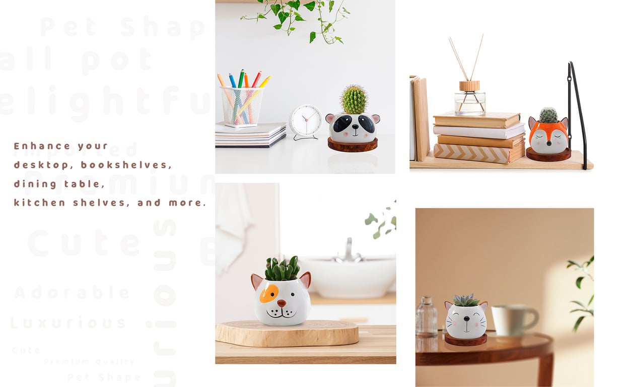 Animal Shape Ceramic Pots