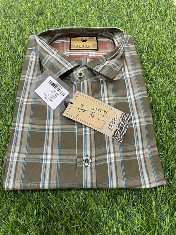 Zebra Men Cotton Shirt