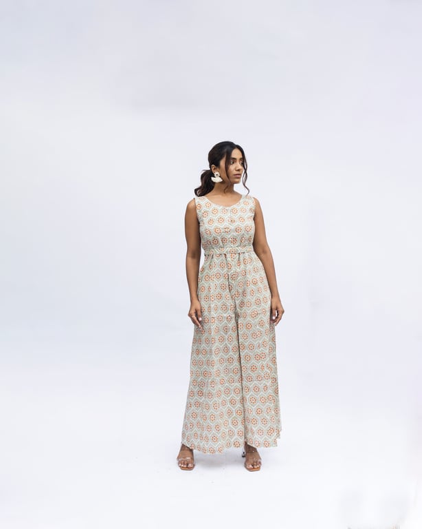 Handblock printed Jumpsuits
