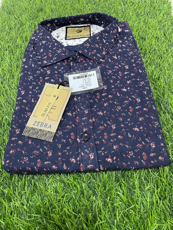 Zebra Men Cotton Shirt