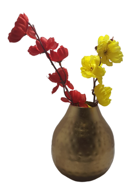 Metal Hammered Vase Home Decorative 