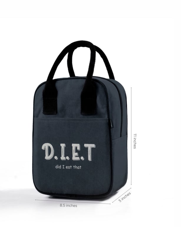 LUNCH BAG - DIET (BLACK)