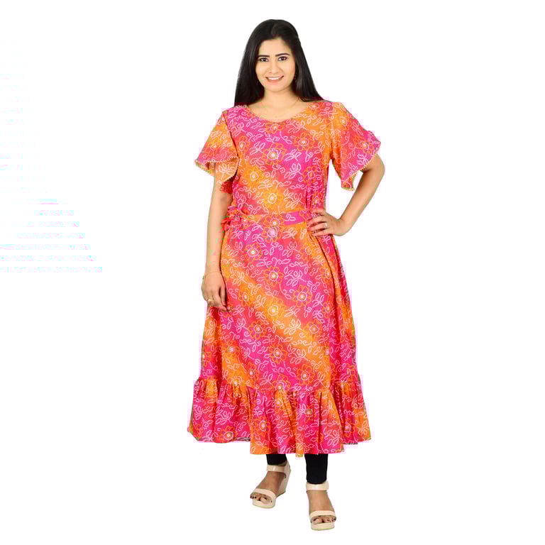 Women layered a line kurti